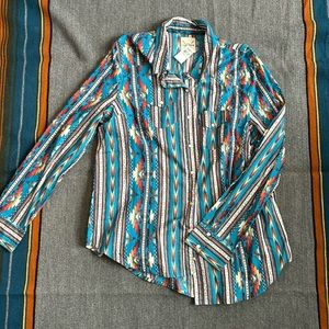 Cotton Rye Western Button Down women’s XL NWT
